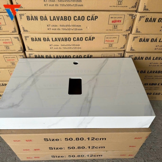 Bàn đá 1 Tầng trắng khói 