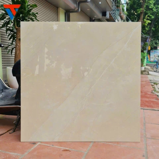 Gạch ấn men bóng vàng